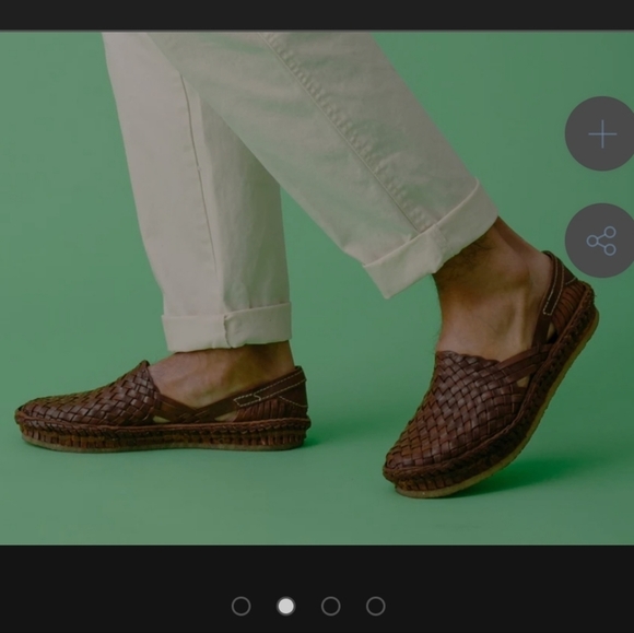 Brown Woven Leather Loafers - Picture 9 of 9